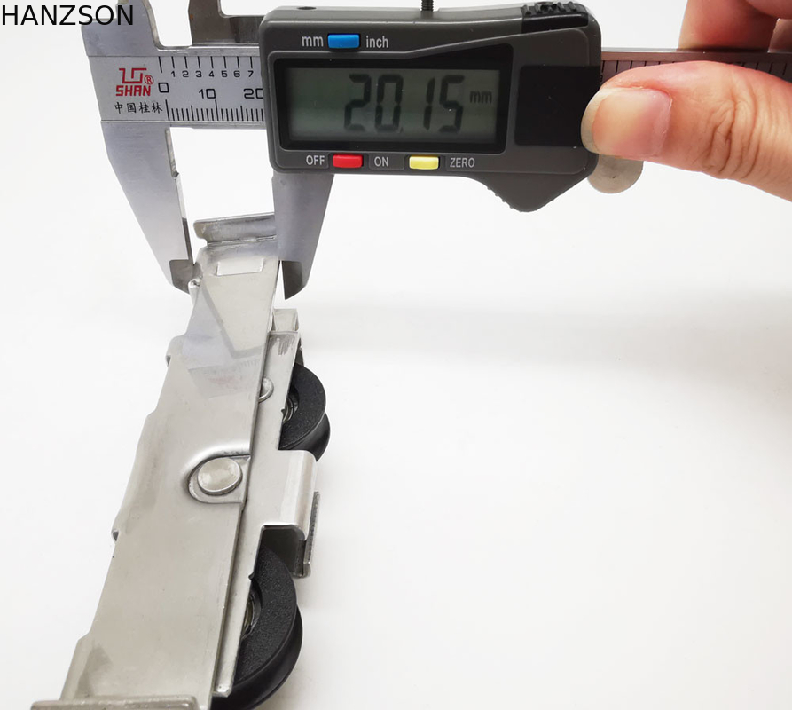 Rodas de portas deslizantes de nylon 21*20 Rodas de janela de aço inoxidável de trabalho pesado