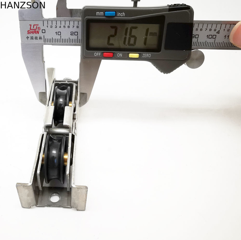 Rodas de portas deslizantes de nylon 21*20 Rodas de janela de aço inoxidável de trabalho pesado
