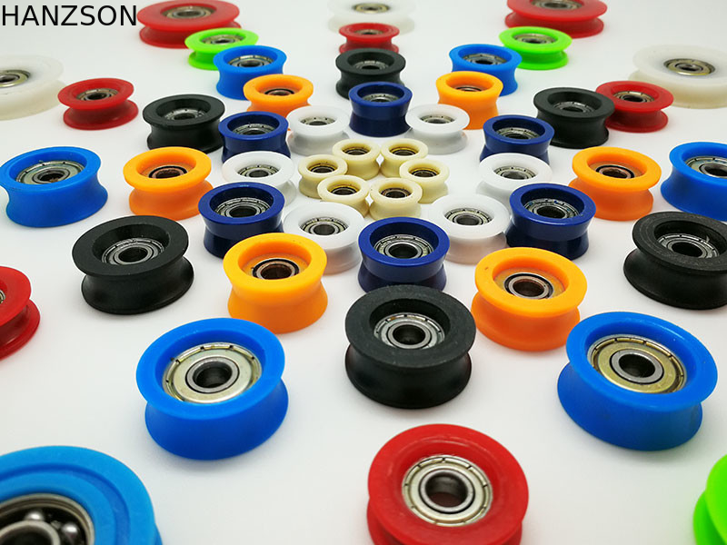6200zz 6201zz que carrega o OEM de nylon dos rolos de porta para a porta de vidro de deslizamento