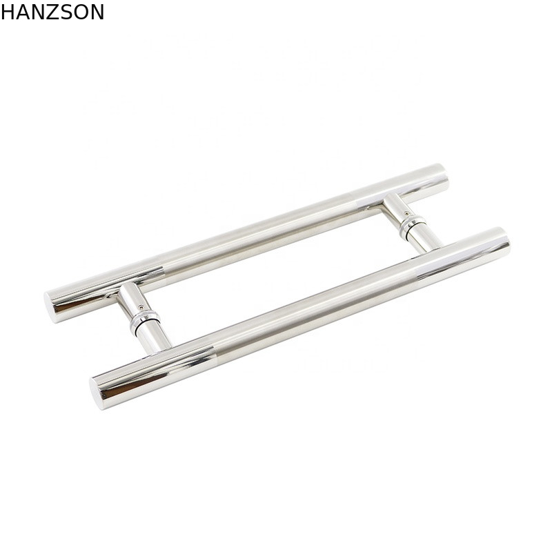 O puxador da porta de aço inoxidável da tração para a porta de vidro H dá forma ao diâmetro de 38mm 32mm 25mm