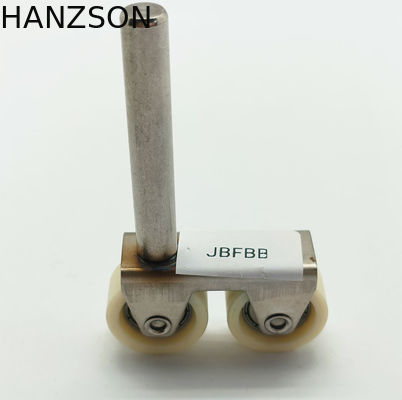 Porta de alumínio da polia 608zz da roda da porta de deslizamento de W18xH34xL42mm que carrega a roda