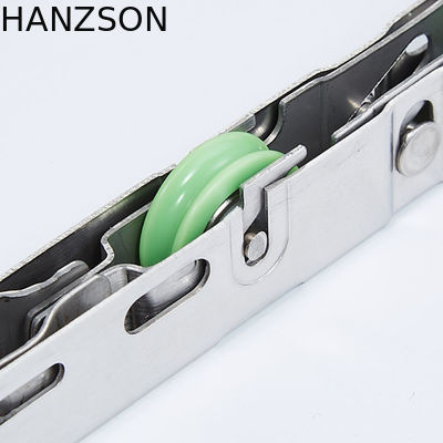 Rolos da porta deslizante do ODM resistentes com 2 rodas POM Iron Material