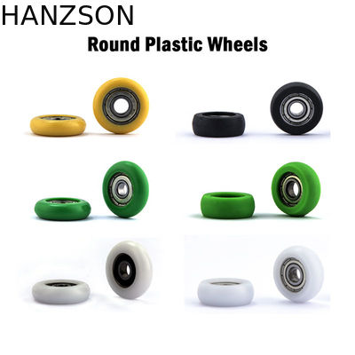 6200zz 6201zz que carrega o OEM de nylon dos rolos de porta para a porta de vidro de deslizamento